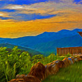 Blue Ridge Sunset from Mama Gertie's Hideaway